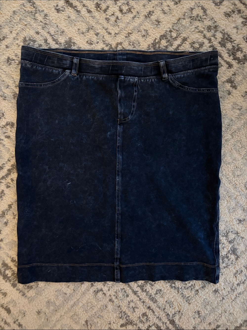 Hard Tail Dark Blue Womens Denim Skirt size Large
